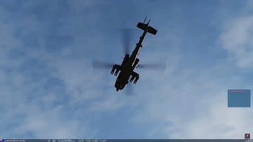 DCS | AH-64D Apache strike on enemy island P1