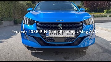 2023 Peugeot 208E PIN Code Reading Using AVDI