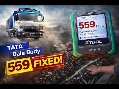 TATA Dala Body 559 Fault Code Fixed 😱 | Xtool Compass Se Complete Solution | Diesel Truck Repair