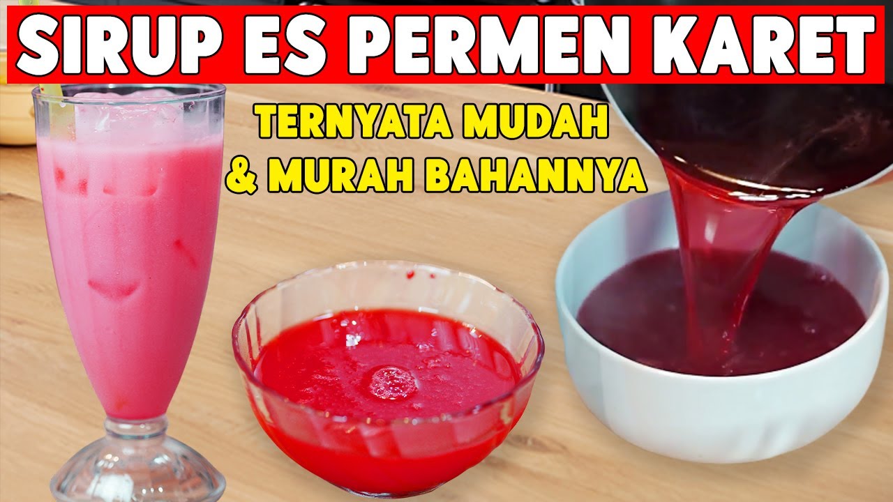 RESEP DAN CARA MEMBUAT ES PERMEN KARET VIRAL SURABAYA UNTUK JUALAN