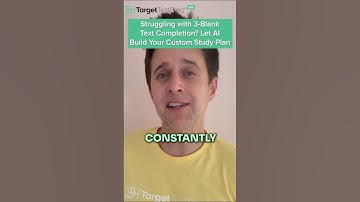 Struggling with 3-Blank Text Completion? Let AI Build Your Custom Study Plan 📚 | #GRE | #Shorts