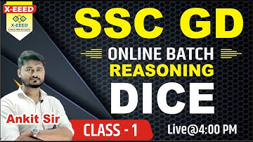 SSC-GD 2023 || Reasoning || DICE ( पासा ) || CLASS - 01 || By- Ankit Sengar