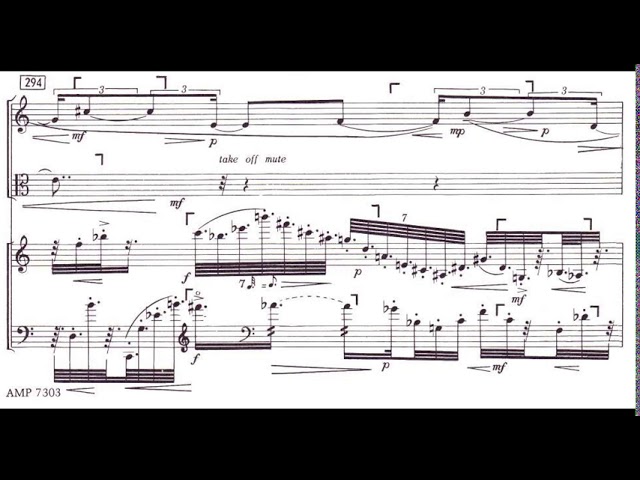 Elliott Carter - String Quartet No 3 with score (1971) - YouTube
