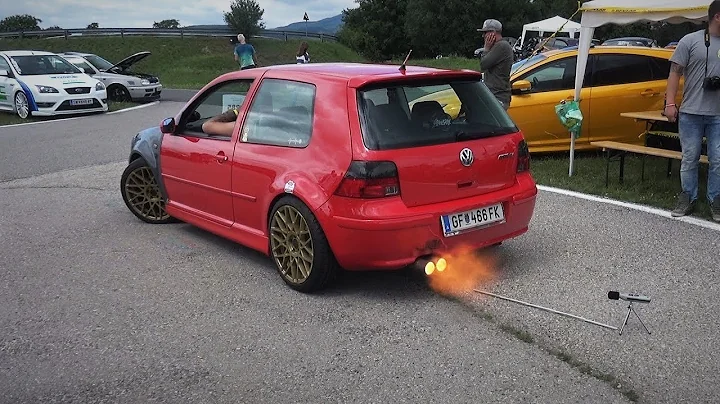 VW Golf MK4 GTI 1.8T - LOUD ANTILAG Sound & Flames!