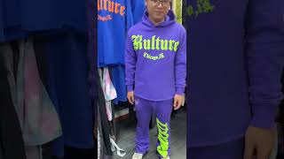 custom men's tracksuit with french terry.