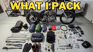 What I Pack On My Bike for Camping Trip