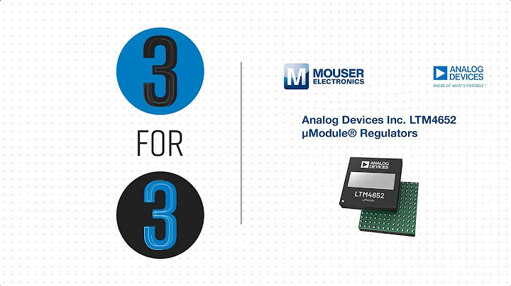 Analog Devices Inc. LTM4652 µModule® Regulators - 3 for 3 | Mouser Electronics