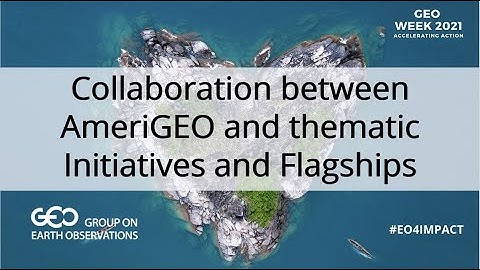 Collaboration between AmeriGEO and thematic Initiatives and Flagships (23nov)