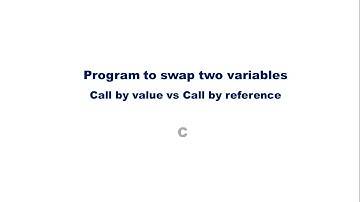 C Program : Swap Variables -call by value and call by reference   (KTU S2 EST 102 Programming in C )