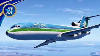 MSFS2024 | Air Florida Boeing 727 | Pensacola FL to Charleston, SC | Ultra Settings 4K 