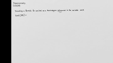 Trigonometry - cos(3θ)