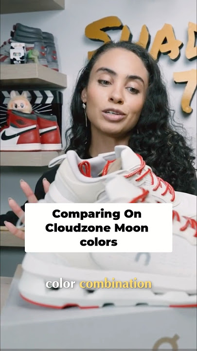 Comparing Cloudzone Moon Sneaker Colors: Black Dew vs. Lavender Lilac! #shorts