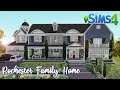 The Sims 4 : Rochestor Family Home - CC Free - Stop Motion Speed Build