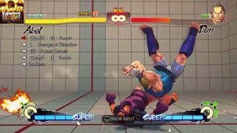 USFIV:Abel combo into Ultra 1 with 4 bars,two 1 frame links.