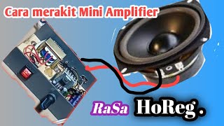 CARA MERAKIT AMPLIFIER MINI  rasa Horeg//TDA 2030//versi pemula‼️