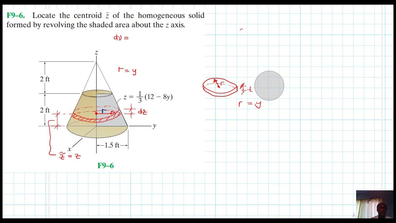 F9–6 Center of Gravity and Centroid (Chapter 9: Hibbeler Statics) Benam Academy