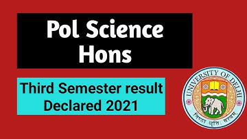 SOL BA Hons political science third semester result declared 2021