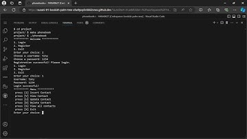 cs50 Final Project | Phonebook | a command-line program using C