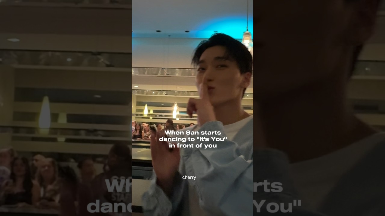 When Choi San tells us to be quiet 😭😂 