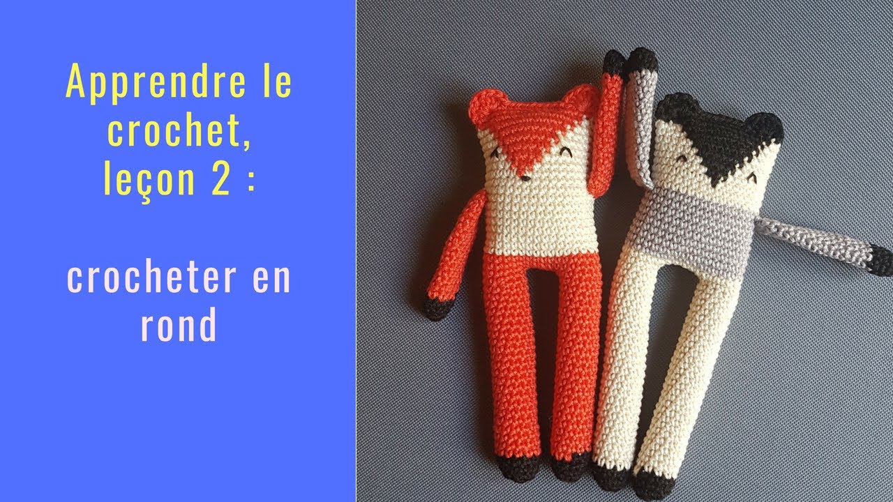 Leçon 2 pour débuter au crochet : cercle magique, crochet en rond