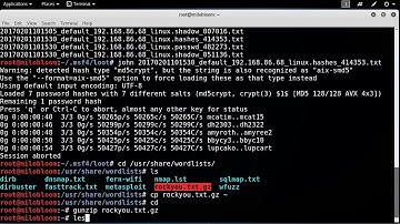 Password Cracking using John the ripper