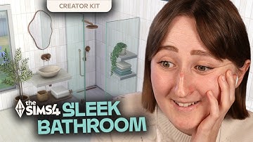 I tried building with The Sims 4: Sleek Bathroom Kit