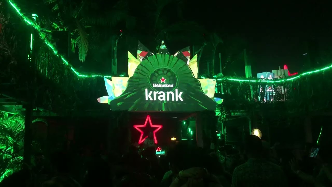 Structure Visual Projection 3D Mapping Music Festival Krank Goa.
