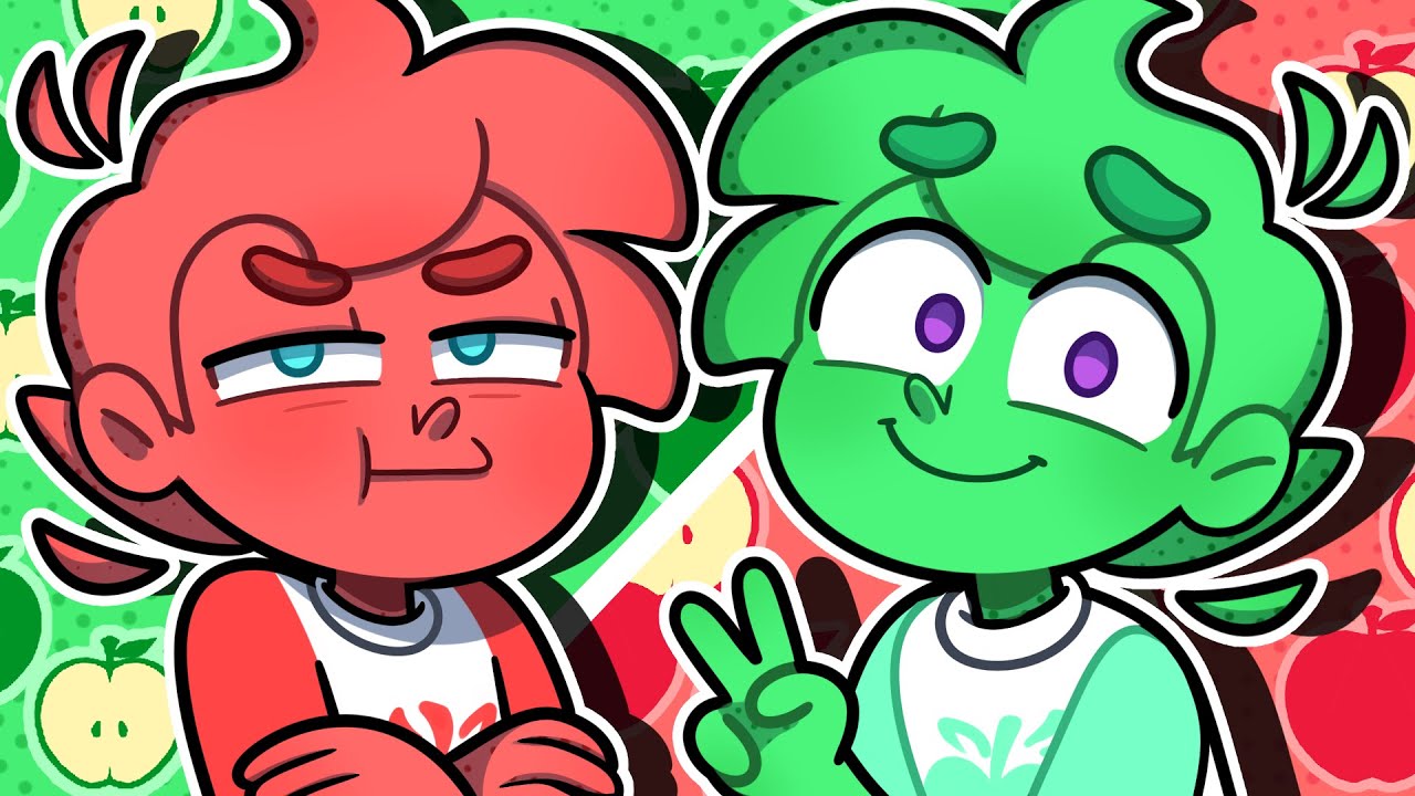 ❤️ Irmãos Maçã vendo Desenhos Lindos 💚