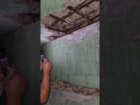 concrete porch has
