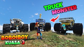 BOBOIBOY KUASA 3 FROST FIRE BELI MOBIL MONSTER BARU - GTA 5 MOD TRANSFORMER screenshot 4