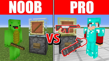 Minecraft NOOB vs PRO: The Roulette of OP Weapons