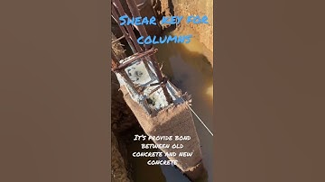 Shear key for columns.  #shear #key #column #how #construction #design #trending #ishaconstrction