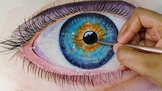realistic eye watercolor