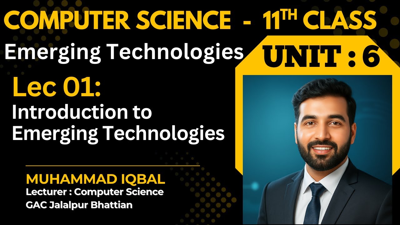 Introduction to Emerging Technologies | Cloud Computing & Blockchain | 1st Year CS | Lec 01