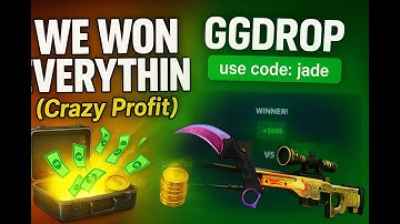 WE WON EVERYTHING on GGDrop!! (Crazy Profit) use code:jade