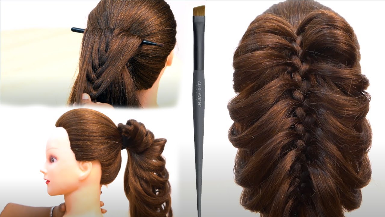 Beautiful Hairstyle With Using Eyeshadow Brush | Hairstyle For Women |             Paa Women