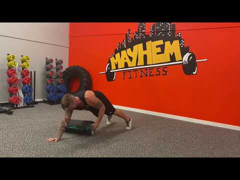 Plank Bag Drags | Demonstration \\ Mayhem Fitness