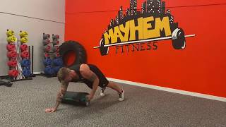 Plank Bag Drags | Demonstration \\ Mayhem Fitness