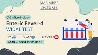 Enteric Fever-4|Widal Test |CVS |Systemic Microbiology |AMS MBBS