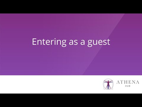 Athena Hub - Entering as a Guest