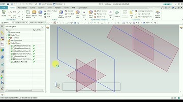 UG NX - Sketch- 6- Derived curve -Projected curve