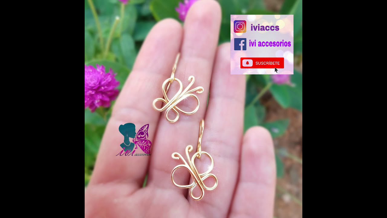 Aretes mariposa