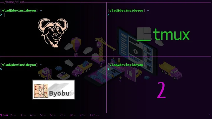 Introduction to terminal multiplexers - Part 2 - #Byobu / #tmux Tutorial & Configuration