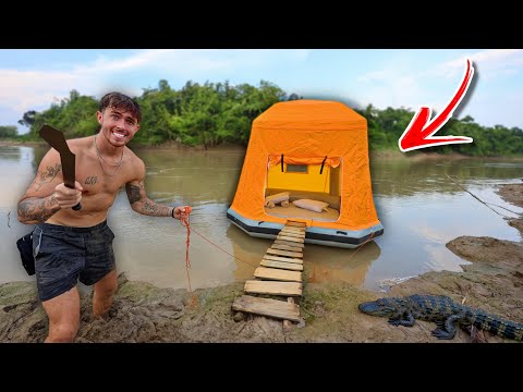 Overnight in FLOATING TENT on Deadliest River…