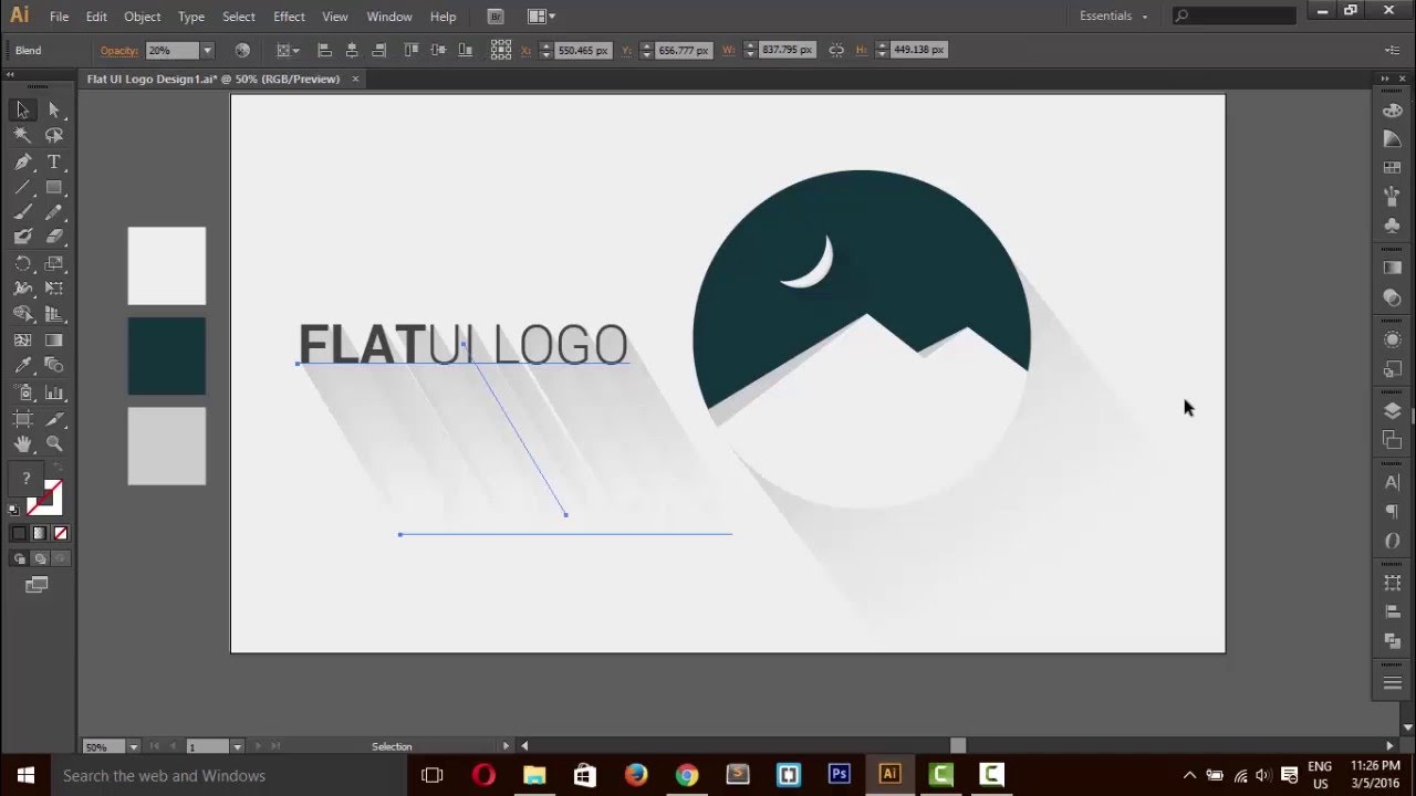 Featured image of post Illustrator Flat Logo Design : We have 22 free illustrator vector logos, logo templates and icons.