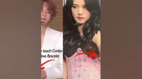 VSOO same bracelete(catier)🐰🐯 coincidence?? #shorts #bts #vsoo #jisoo