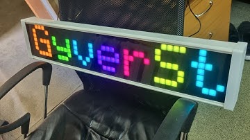 Работа бегущей строки GyverString,  через приложение