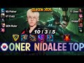 T1 Oner NIDALEE vs GWEN Top - Patch 25.10 KR Ranked | lolrec