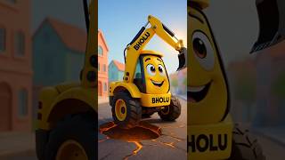 Road Toot Gaya 😲 | Bholu JCB Aa Gaya 🚜 | Kids JCB Cartoon #jcb #kids