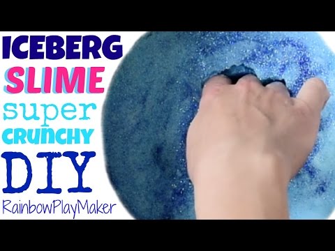 DIY BLUE GLITTER ICEBERG SLIME TUTORIAL!!! SUPER CRUNCHY! YOU WILL LOVE THIS! - DIY BLUE GLITTER ICEBERG SLIME TUTORIAL!!! SUPER CRUNCHY! YOU WILL LOVE THIS!